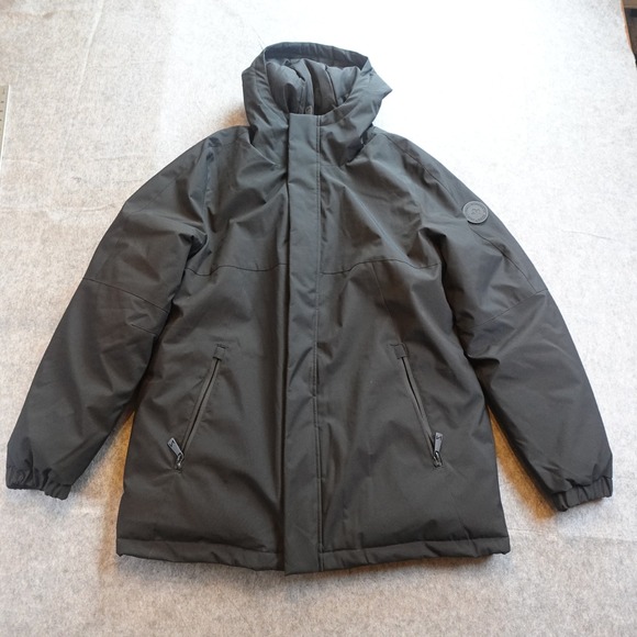Noize Other - Noize Coat Mens Large Black Rafe Mid Length Parka Hooded Insulated Heavyweight